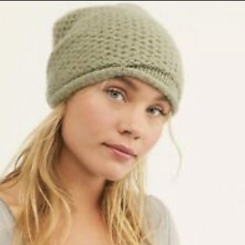 FREE PEOPLE Olive Dreamland Soft Knit Beanie - Picture 3 of 5